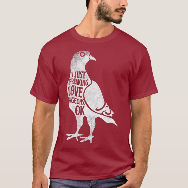 Camiseta Ganas de amor frías Shirt Cute Pigeon Gift_1 (Anverso)