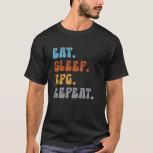 Camiseta Ganas de juego de jugador repetido de RPG de sueño