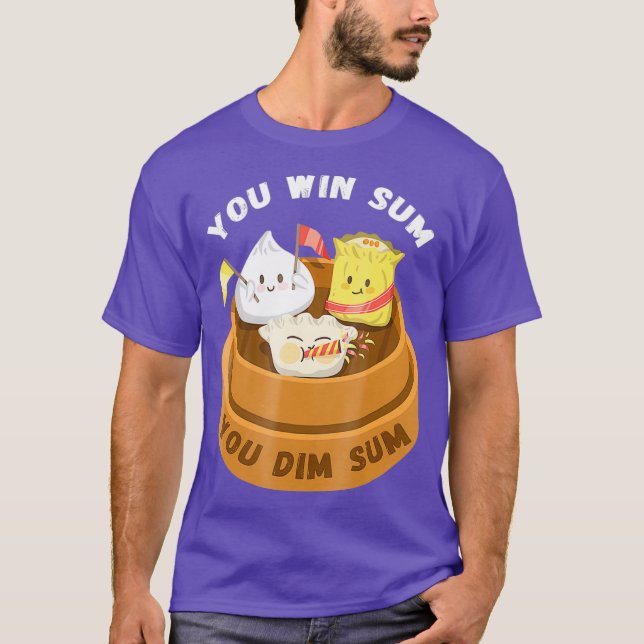 Camiseta Ganas Suma Que Dim Suma Comida China Graciosa Pun  (Anverso)