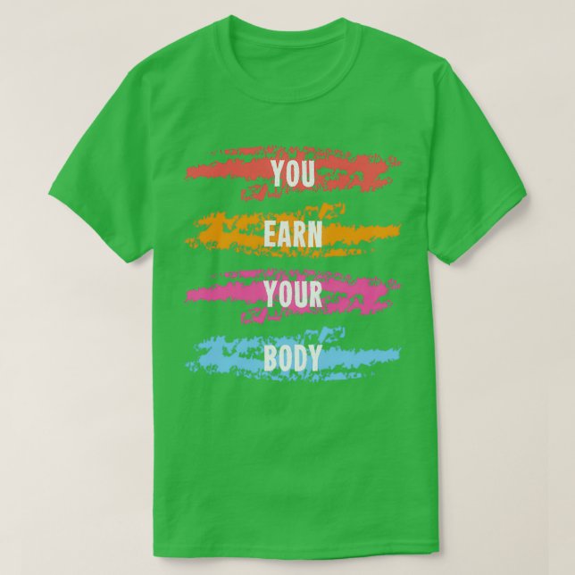 CAMISETA GANAS TU CUERPO (Diseño del anverso)