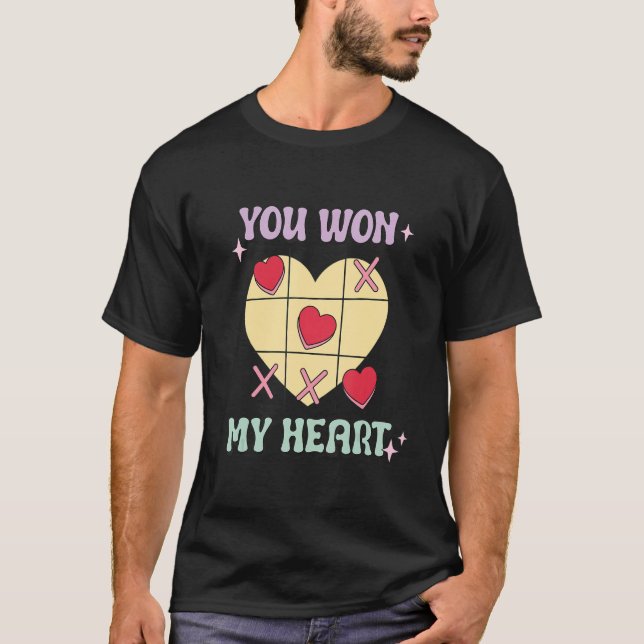 Camiseta Ganaste mi corazón - Día de San Valentín de juegos (Anverso)