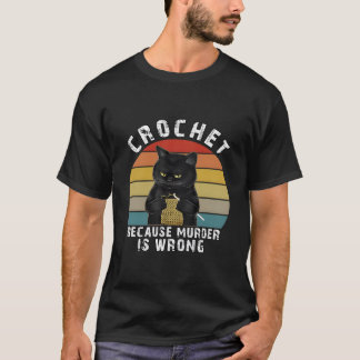 Camiseta Ganchillo Porque Está Mal Gato