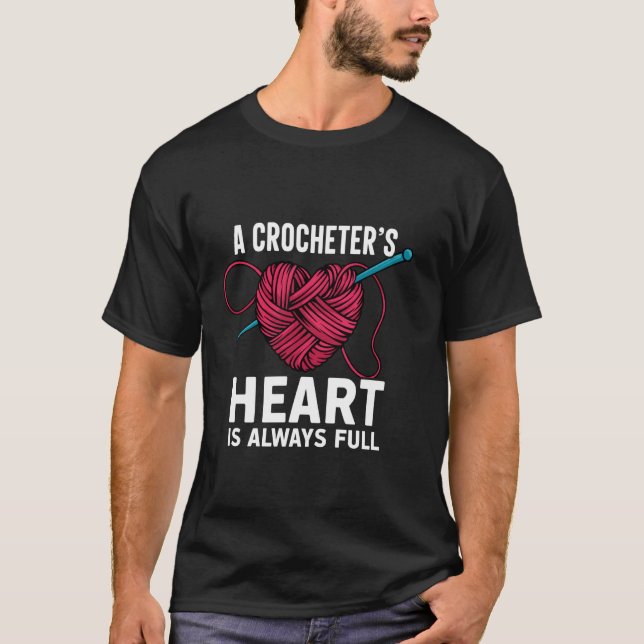 Camiseta Ganchillo Tejiendo con ganchillo (Anverso)