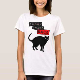 Camiseta Ganchos agarradores del gatito detrás