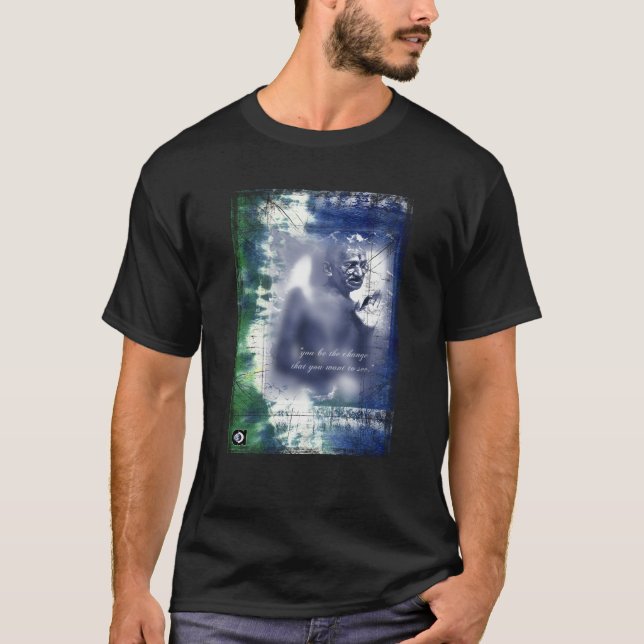 Camiseta Gandhi por Gregory Gallo (Anverso)