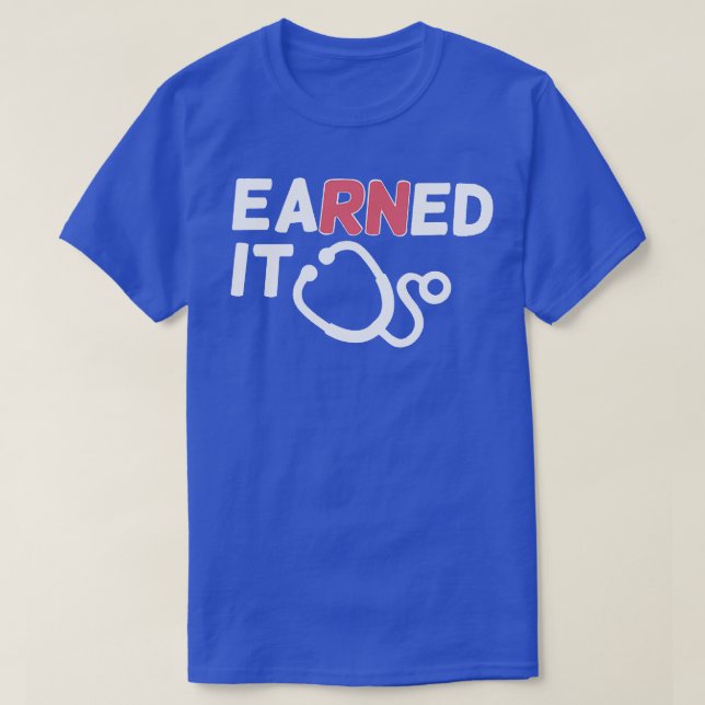 Camiseta Gane De La Escuela De Enfermería Registrada De Enf (Diseño del anverso)