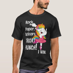 Camiseta Gané unicornio con tijeras de roca y papel