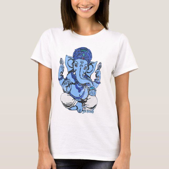 Camiseta ganesh azul (Anverso)