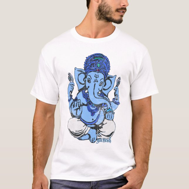 Camiseta ganesh azul (Anverso)
