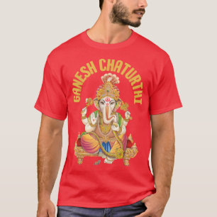 Camiseta Ganesh Chaturthi Hinduism Elephant God