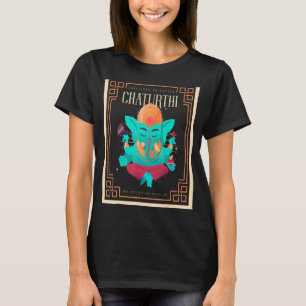 Camiseta Ganesh Chaturthi Hinduismo Prosperidad Buena Fortu