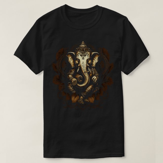 Camiseta Ganesh Hindu Ganesha Elephant Spirit (Diseño del anverso)