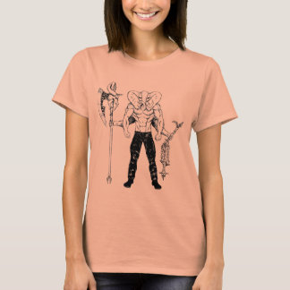 Camiseta Ganesh Warrior sobre talla de una mujer