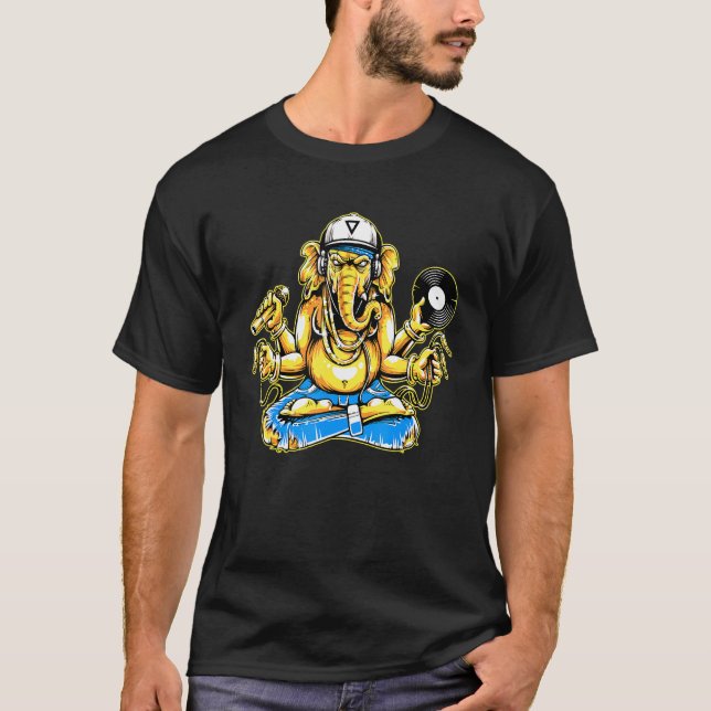 Camiseta Ganesha En La Escuela Secundaria Hip Hop Rap Style (Anverso)