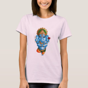 CAMISETA GANESHA JOVEN EN ACTITUD DE LA YOGA DE A