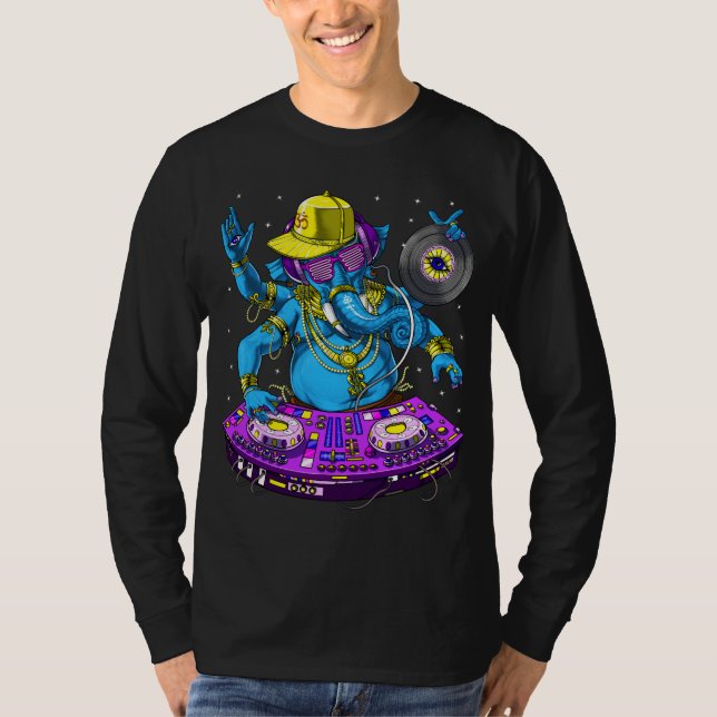 Camiseta Ganesha Music DJ (Anverso)