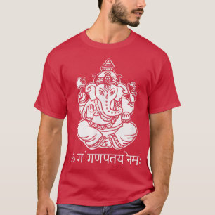 Camiseta GaneshWith Sanskrit Ganesha Mantra