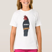 Gang gang cockatoo bird cartoon illustration