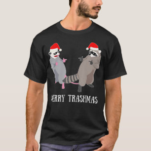 Camiseta Gang Opossum Raccoon Merry Trashmas Regalo