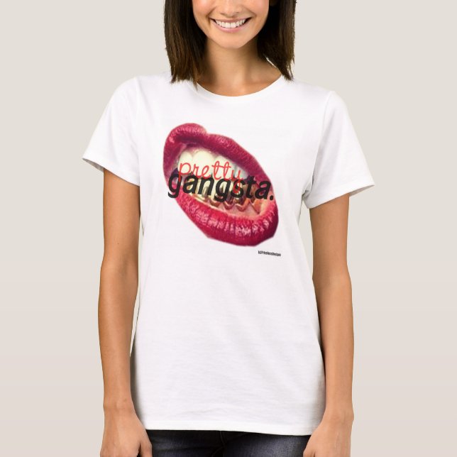 Camiseta Gangsta bonito (Anverso)