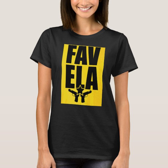 Camiseta Gangsta Favela Original Punk Rock Store (Anverso)