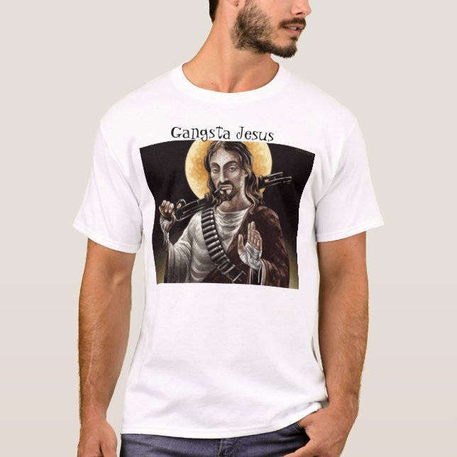 Camiseta Gangsta Jesús (Anverso)