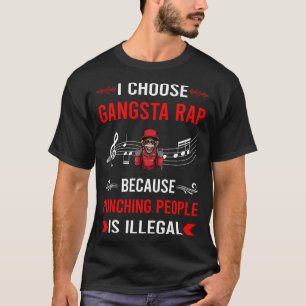 Camiseta Gangsta Rap de Rapero golpeando