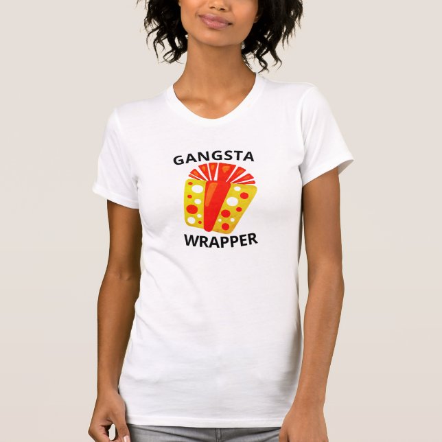 Camiseta Gangsta Rap Meme Gracioso rapero Wordplay Regalo  (Anverso)