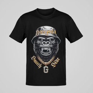 Camiseta Gangsta South Side Gorila Laughing Hardcore Style