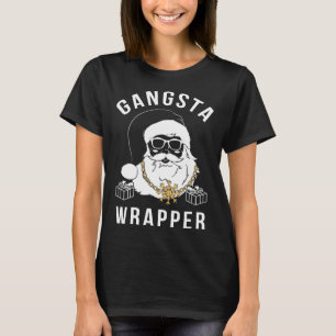 Camiseta Gangsta Wrapper Gangster Santa Funny Navidades