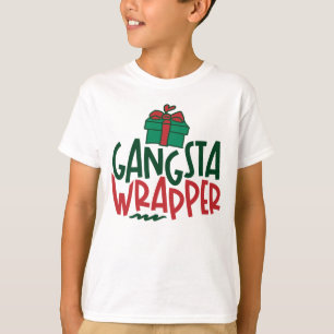 Camiseta Gangsta Wrapper - Navidades divertidos