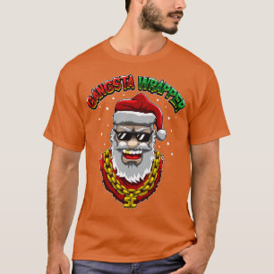 Camiseta Gangsta Wrapper Santa Claus De Tha Hood
