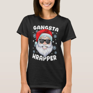 Camiseta Gangsta Wrapper Santa Gangster Wrapper Funny Chris