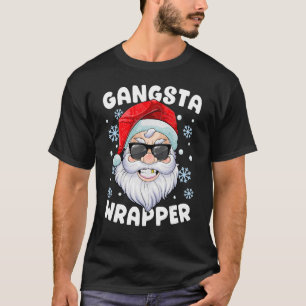 Camiseta Gangsta Wrapper Santa Gangster Wrapper Navidades