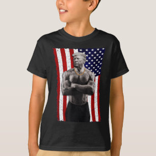 Camiseta Gangster a favor de Donald Trump tatuaje republica