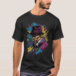 Camiseta Gangster Americano Estilo Mafioso Clásico de los 4