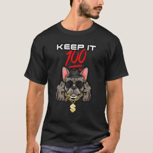 Camiseta Gangster Bulldog francés Fumar francia mantenerlo