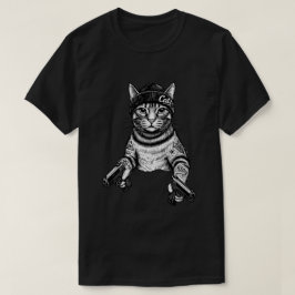 Camiseta Gangster Cat Tattoo Art | Cool Streetwear Kitty