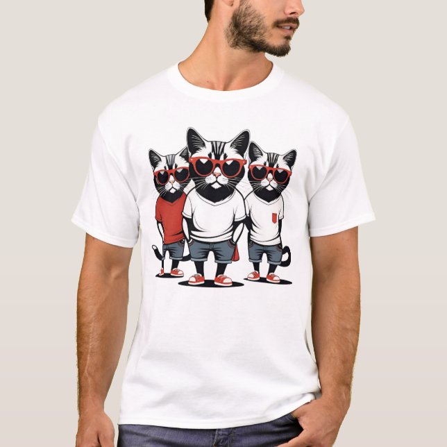 Camiseta Gangster Cats (Anverso)