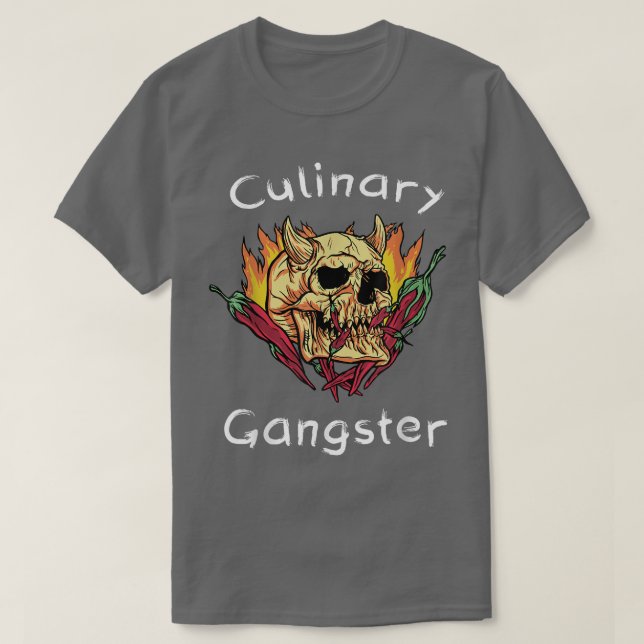 Camiseta Gangster culinario cocinero (Diseño del anverso)