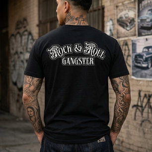 Camiseta Gangster de Rock and Roll golpe por detrás