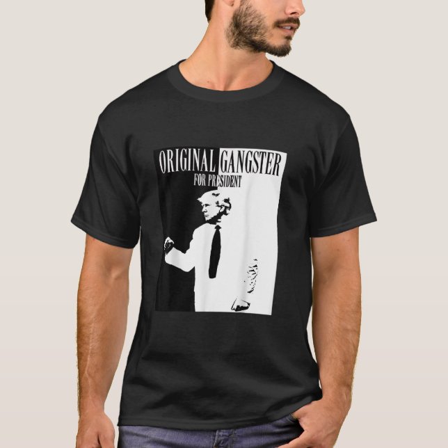 Camiseta Gangster original del presidente Donald Trump 2024 (Anverso)