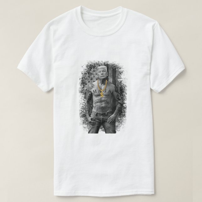 Camiseta Gangster patriótico Anti Liberal Pro Trump Repúbli (Diseño del anverso)