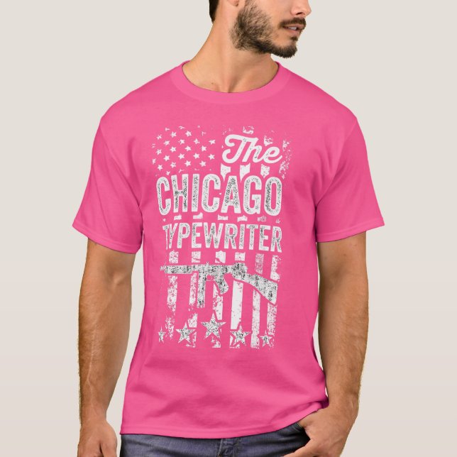 Camiseta Gangster Thompson Submachine Gun Chicago Typ (Anverso)