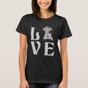 Camiseta Ganícola Agricultura Animales de Granja Amor Vaca 
