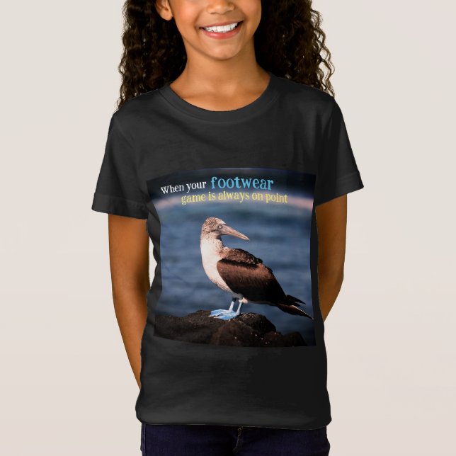 Camiseta Gannet de pie azul (Anverso)