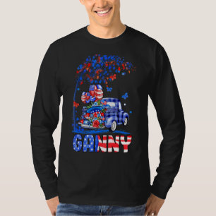 Camiseta Ganny Camión Bandera Americana Fuegos artificiales