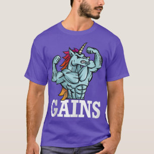 Camiseta Ganó el regalo de gimnasia unicornio de elevación