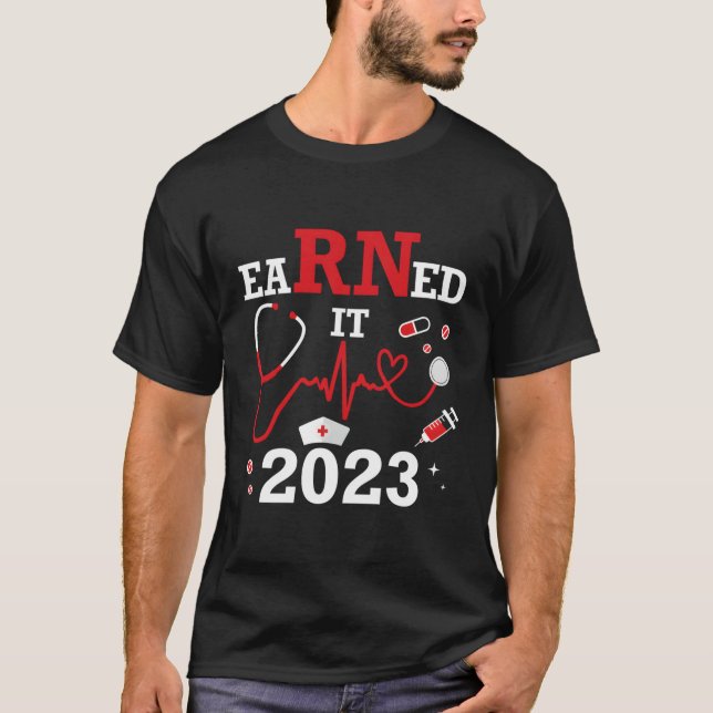 Camiseta Ganó En 2023 Para La Graduación De Enfermeras O Rn (Anverso)