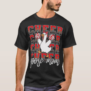 Camiseta Ganso Animador Mamá Coqueta Lazo Rojo Divertido De